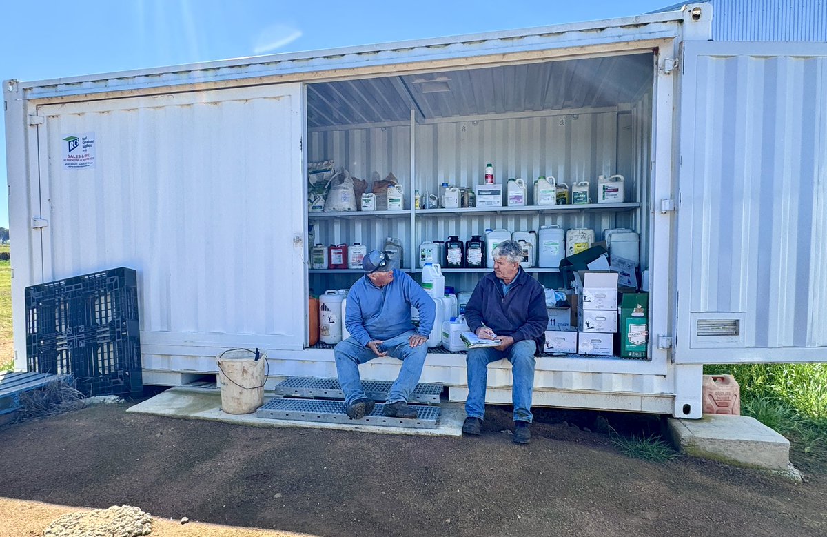 Welcome to the first day of Spring! ☀️ 

Justin has been planning fallow sprays in preparation for forage sorghum, and is pictured here with our great friend, neighbour, and spraying contractor, Bryan Christie.