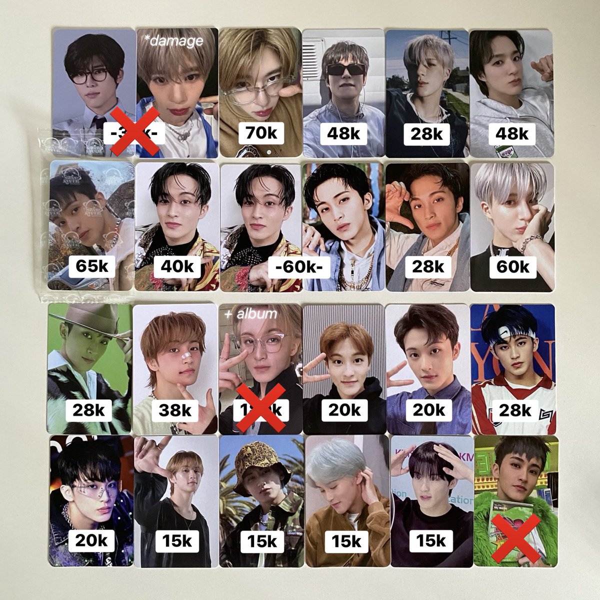 dnielsxun_'s tweet photo. wts - want to sell
photocard jaehyun mark jeno sion yushi

📦 include pack, exclude adm 8% + 1.250
❌ sensitive buyer, hnr, time waster
📍 Jatim, INA

t. wts superM nct jaehyun mark jeno sion yushi the firstfruit money clip seasons greeting one summer wish steady https://t.co/MdTMxnHMbm