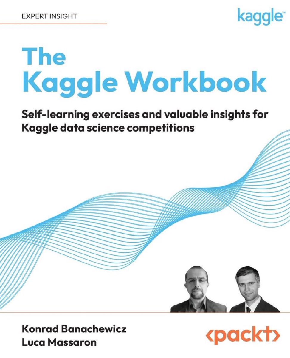 “The #Kaggle Workbook: Self-Learning Exercises and Valuable Insights for @Kaggle #DataScience Competitions": amzn.to/41jKa7r by <a href="/tng_konrad/">Konrad Banachewicz</a> and @LucaMassaron 
——————
#Analytics #DataScientist #AI #DeepLearning #ML #MachineLearning #Python #Coding