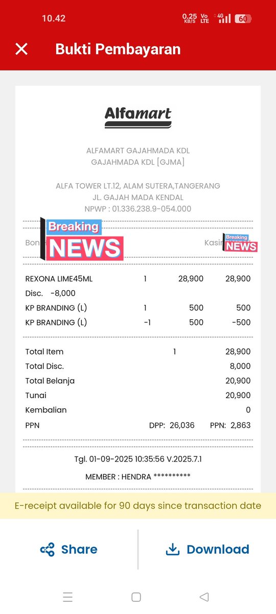 karuniaone27's tweet photo. @alfamart selamat siang. Mau tanya kak.. harga di aplikasi sama di store apakah beda ya ka.. saya habis belanja baru tau klo harga beda.. padahal pakai voucer masih lebih mahal dari harga aplikasi. https://t.co/W9hLte88rs