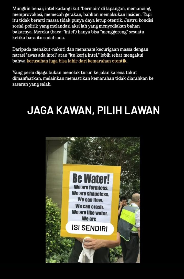 Bagi Siapapun Yang Turun Ke Jalan Hari Ini, Goodluck Untuk Kalian. Kita Kutip Serta Pelajari Hongkong Movement ✊