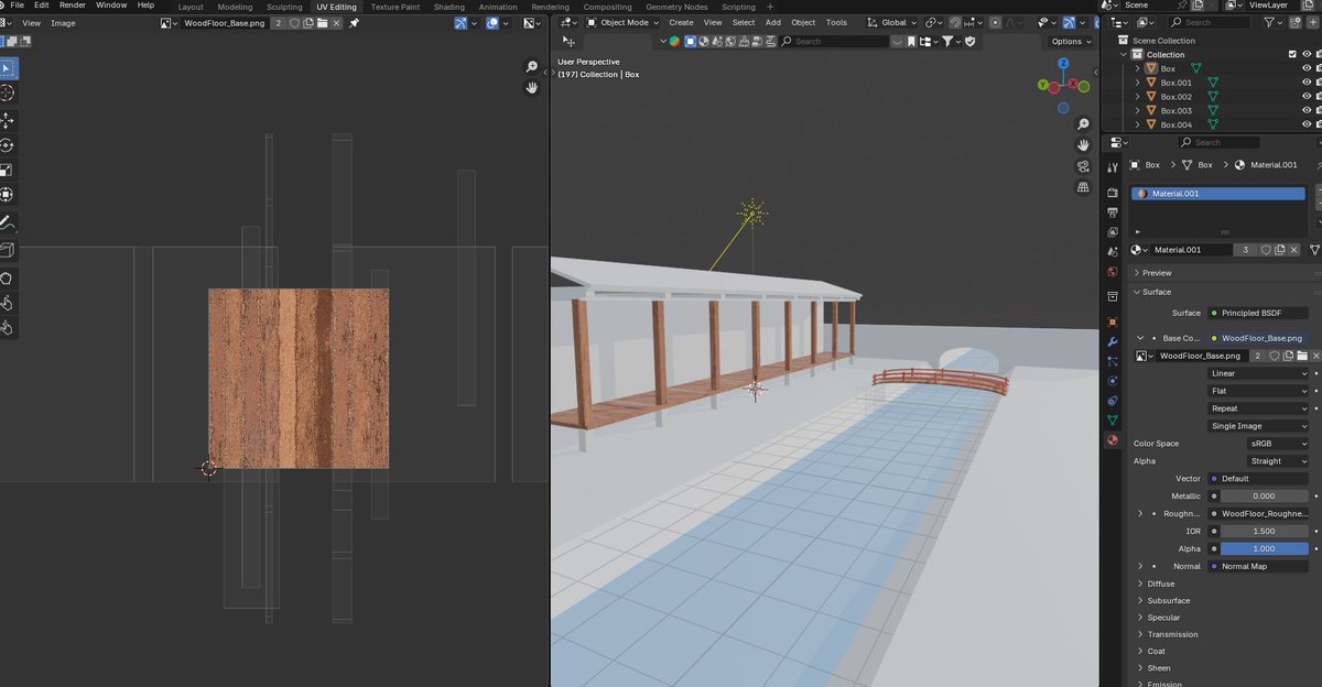 텍스쳐 한 장만 만들어서 여기저기 돌려쓰기