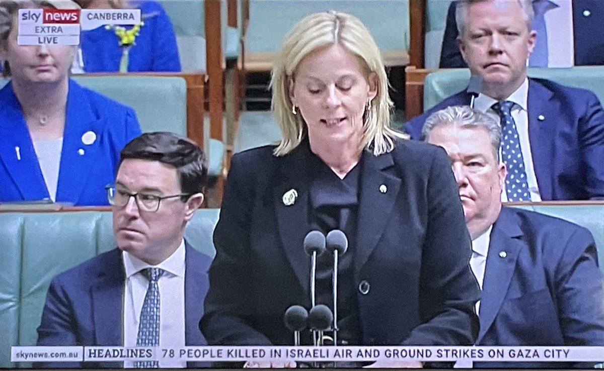 Marcdawson's tweet photo. This woman #AngieBell banging on in parliament how proud she is to be an Australian and that the @AlboMP government is ruining the country, blah, blah, blah. Gawd.
She’s actually pretty scary
#auspol https://t.co/idVE1MY1KV