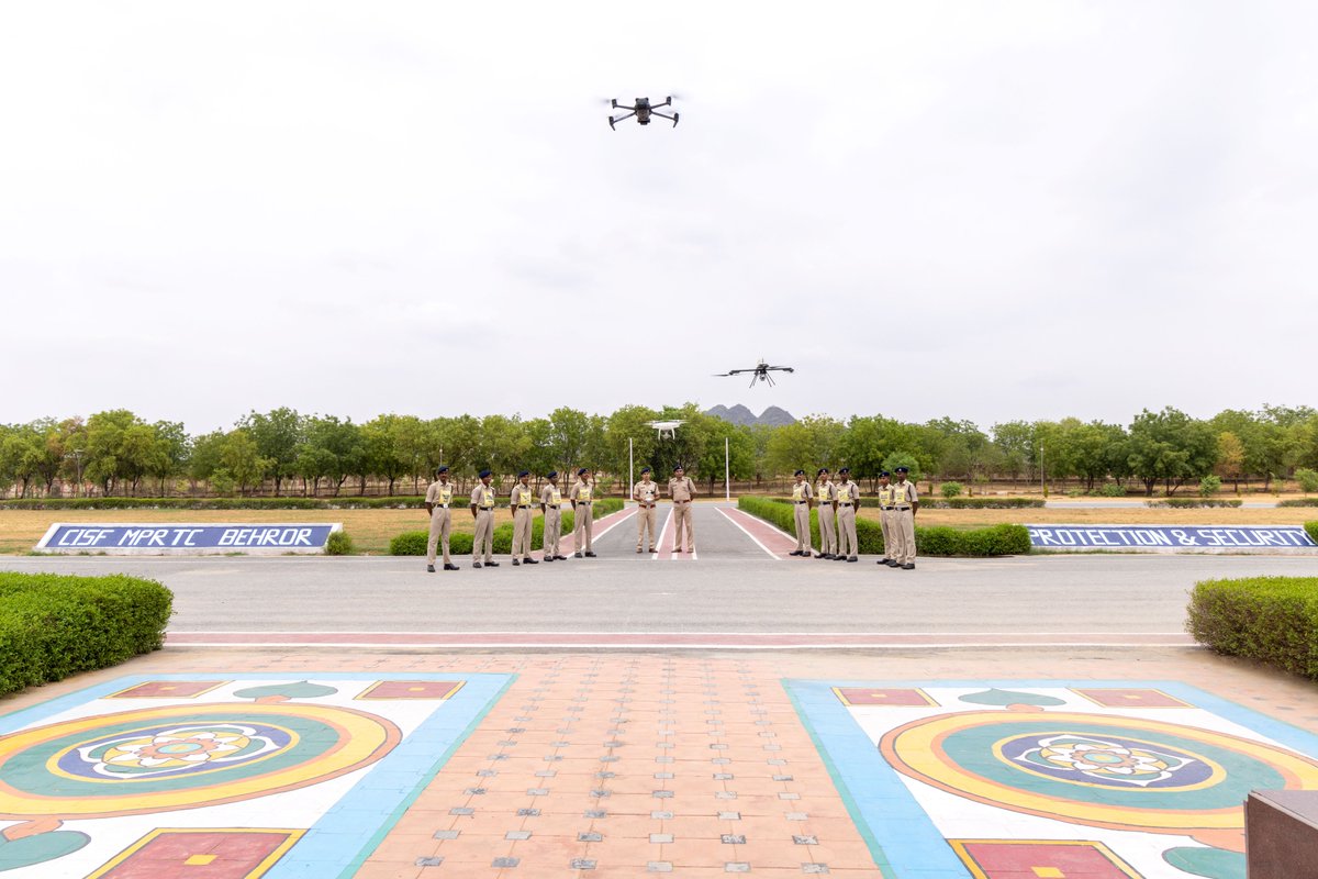 CISFHQrs's tweet photo. CISF leverages drone technology to mitigate emerging threats & strengthen response capabilities.
Advanced drone training at MPRTC #Behror, #Rajastan further enhances skills for #surveillance & #security readiness.
#CISF #ShieldOfSecurity #NationFirst #DroneTraining #MPRTCBehror #EmergencyResponse #TechForSecurity #SkillEnhancement #SecurityInAction
@HMOIndia
@PIB_India
@mygovindia