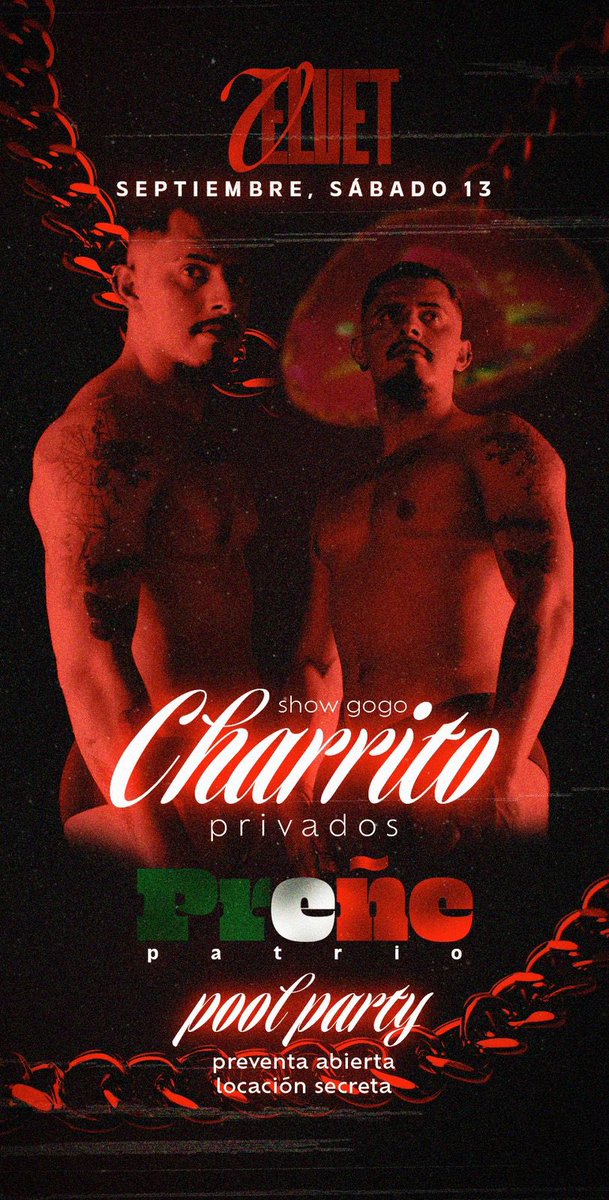 Sábado de P R E Ñ E P A T R I O 
                      P R E V E N T A 
Desde las 11 pm a 6 am
Alberca con clima 
Sex en vivo 
Gogos y privados de nuestros
Gogos 
Barra libre  

<a href="/Charlyfilmxxx/">Char Avila</a> <a href="/ISaquitoT/">Sac Torres</a> <a href="/TorrucoHot/">Torruco 298 K</a> <a href="/JavierFenty/">Javier Fenty 🇲🇽</a> <a href="/Robin20cm/">Robin 20CM</a> <a href="/Seneca_420/">Seneca_420 🤟🏽🍁</a> <a href="/La_Xoteria/">𝗟𝗔 𝗫𝗢𝗧𝗘𝗥𝗜𝗔</a> <a href="/soypakito_86/">✨SOY PAKITO🍑</a>