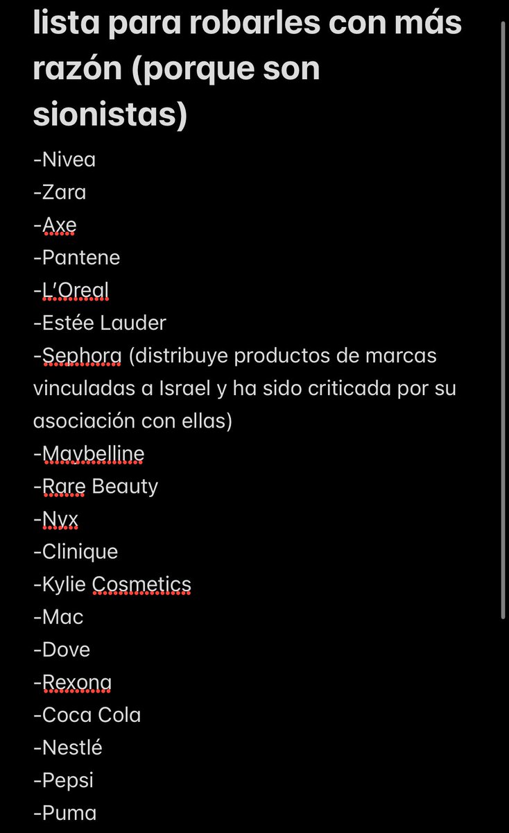 poisonloverr's tweet image. hola amigos, sé que a lo mejor muchos no están interesados en temas políticos pero ya si andamos clepteando el “comprar” a estas marcas es un buen boicot, recordemos que muchos p4l3st1n0s, niños, hombres y mujeres están siendo as3s1nad0s x el estado de 1srael, apoyen a la causa.