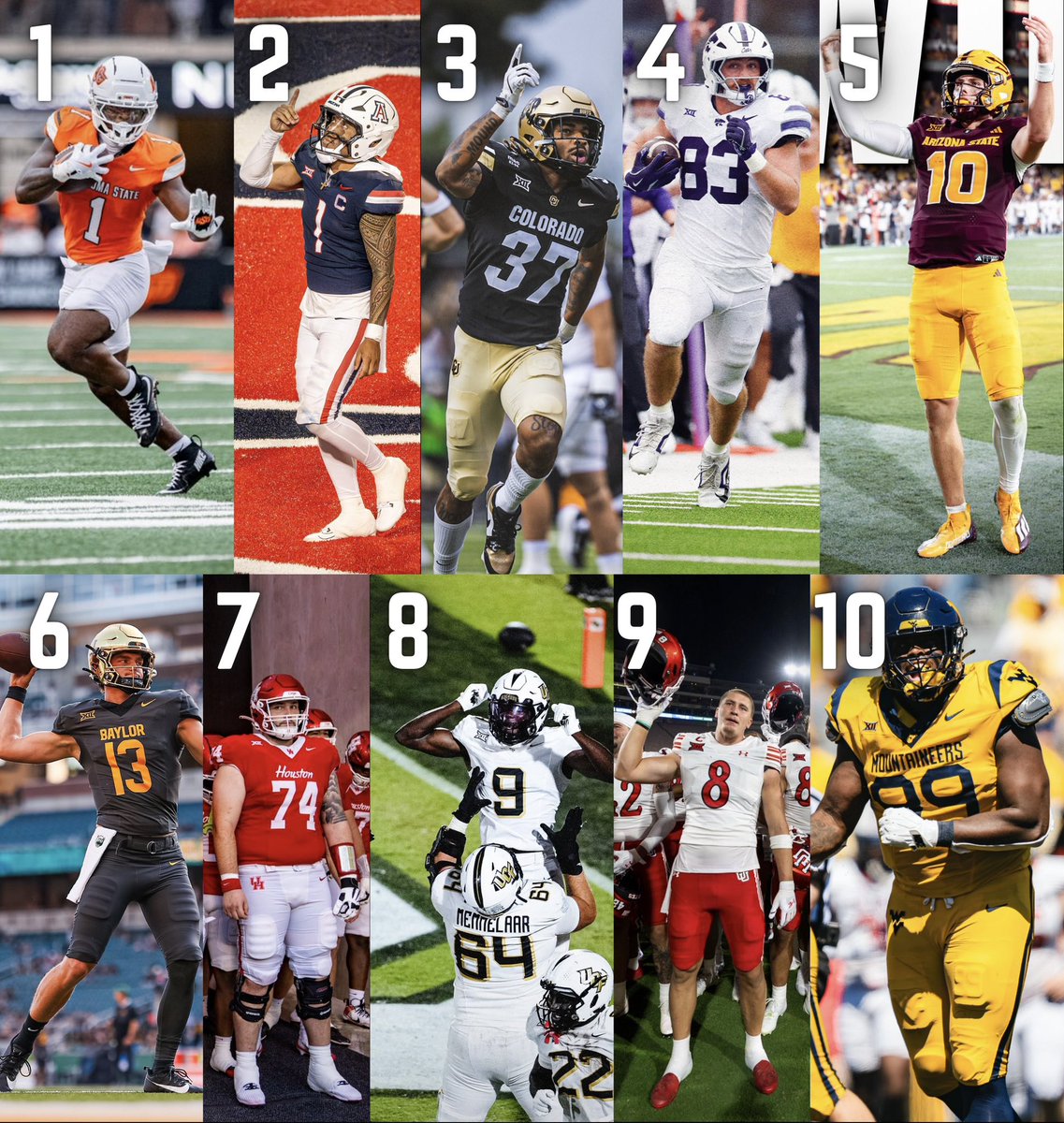 Top 10 uniforms in the Big 12, Week 1 💧