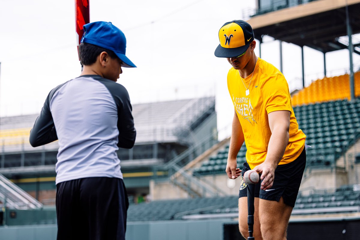 Wichita State Baseball (@goshockersbsb) on Twitter photo Awesome experience sharing the diamond with kids from <a href="/League42ICT/">League 42 Foundation</a> this weekend 🤝 Awesome experience sharing the diamond with kids from <a href="/League42ICT/">League 42 Foundation</a> this weekend 🤝