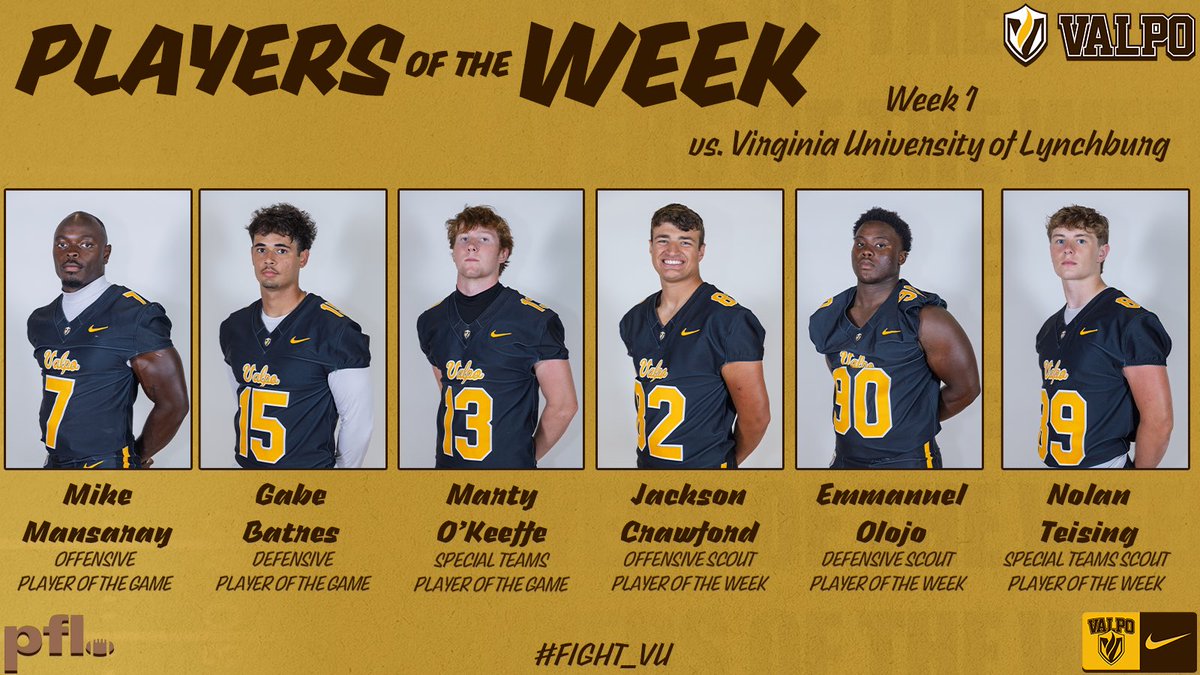 Game 1️⃣ Players of the Week 🟤🟡

#FIGHT_VU | #GOVALPO