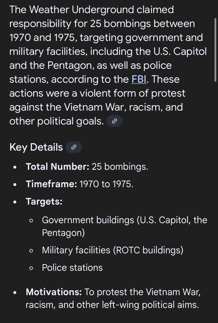 Hey, remember when Left-Wing terrorists set off 25 bombs?