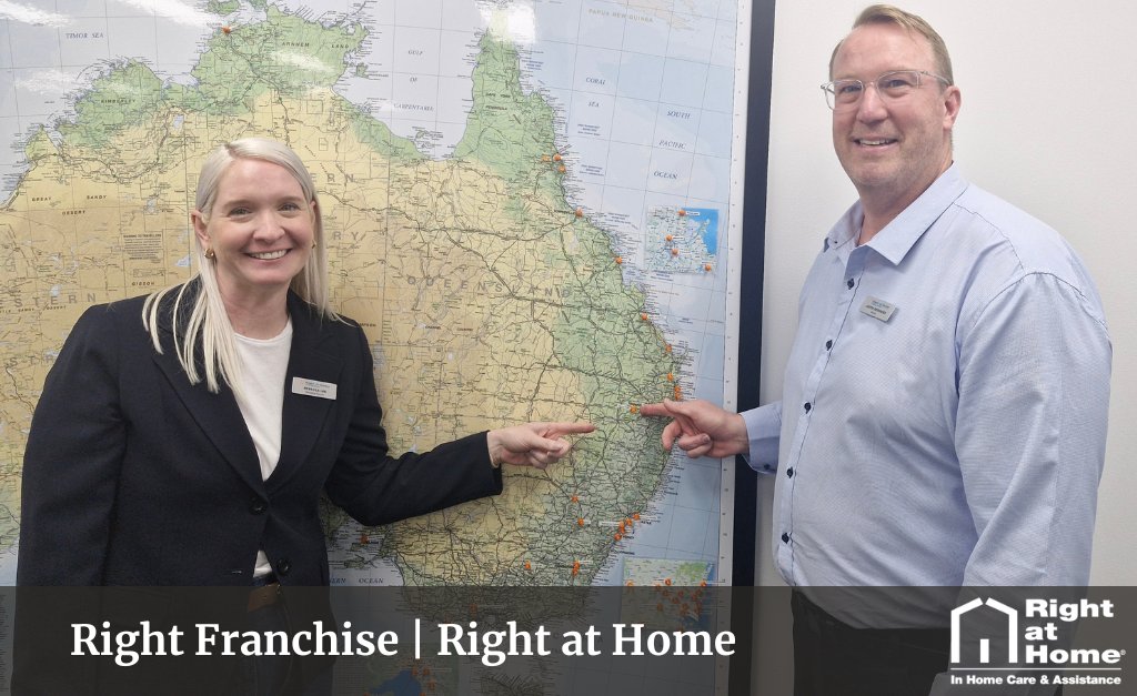Brother and Sister Justin Reisinger and Rebecca Lee have put their extensive business management experience and dedication to care to work, purchasing Right at Home Darling Downs in July. 

Read more at our blog: ow.ly/vFPL50WNH3Q

#rightfranchise #rightathome