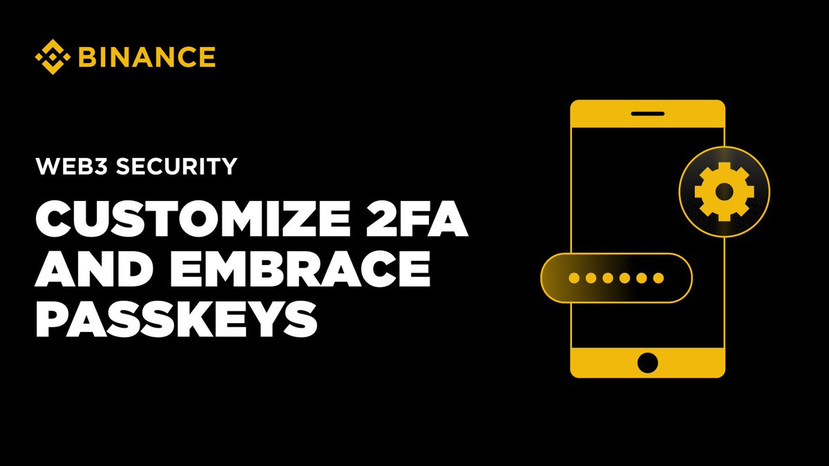 binance's tweet image. Why settle for one-size-fits-all security?

On Binance, you can decide when 2FA kicks in — whether at login 🔑, trades, or withdrawals. 

Passkeys for passwordless device-stored security! 🔓

Smarter safety = smoother trading  

Learn more 👉 binance.com/en/blog/securi…