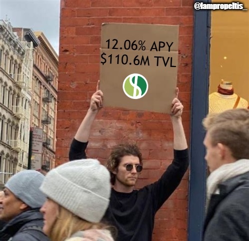 lampropeltis_'s tweet image. #fxSAVE having another good day: 12.06% APY and $110.6M TVL 📈

A simple way to put stables to work with @protocol_fx

You deposit. It auto-compounds rewards while the Stability Pool helps keep the fxUSD peg steady 🔁🛡️