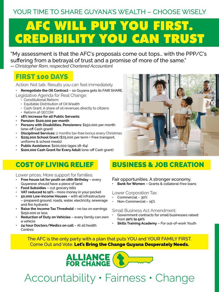 Alliance For Change (@afcguyana) on Twitter photo 