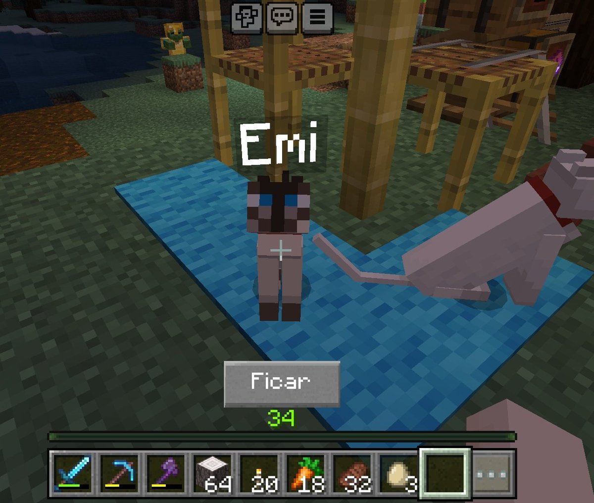 sofiaslastname's tweet photo. @beonnnie @emiamily olha vcs versão gatinho aqui no #manycraft https://t.co/l1AefrCU6W