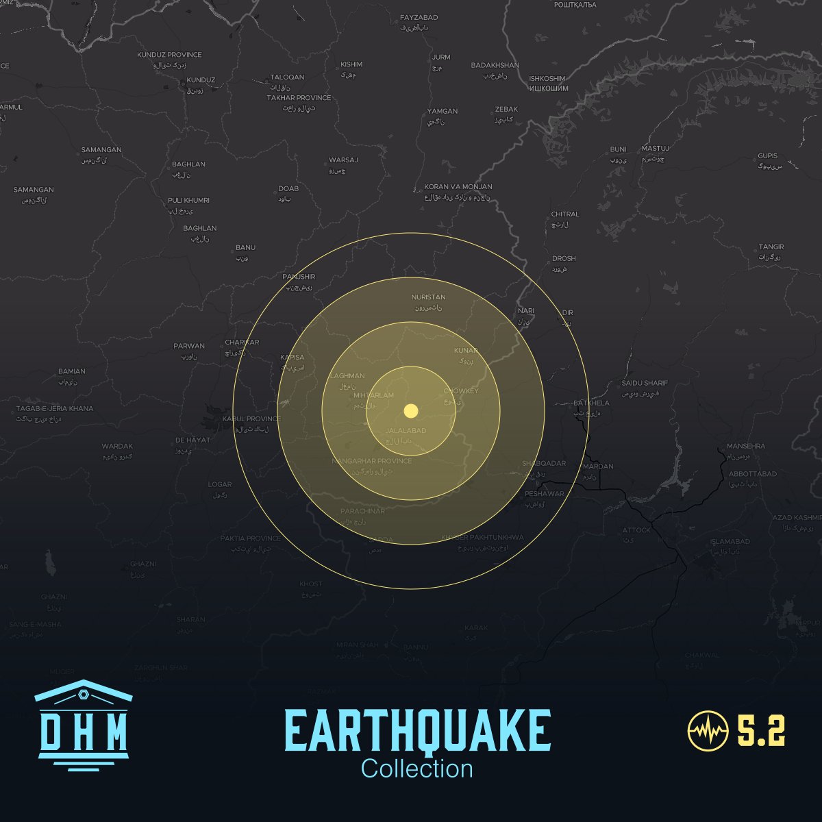M5.2 earthquake auto-minted a new #NFT for @datamuseum

M5.2 #earthquake 28 km NE of Jalālābād, Afghanistan that occurred at 2025-09-01T00:07:17.513Z.

🔬  museum.datahistory.org/event/QUAKE/us…
📰  lora.algokit.io/mainnet/asset/…

#algorand #history #seismology