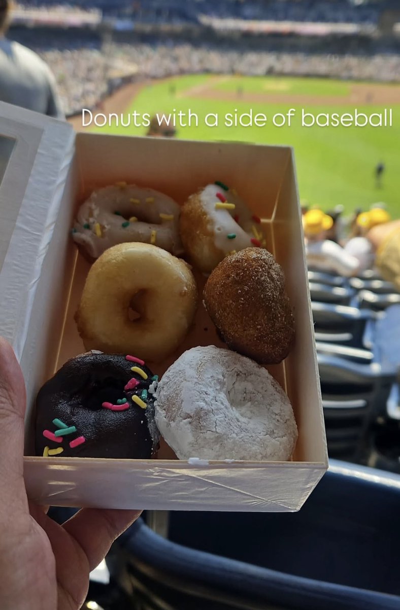 🍩 + ⚾ = vibes. Labor Day weekend + Padres tomorrow = the sweetest win 🫶