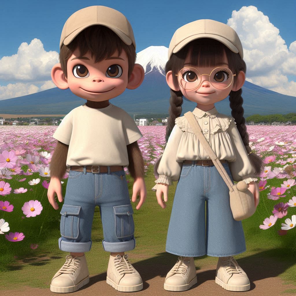 おはようござる🐒(🌛)
９月もよろしくお願いします♡
#AIイラストやあやの挨拶おさる