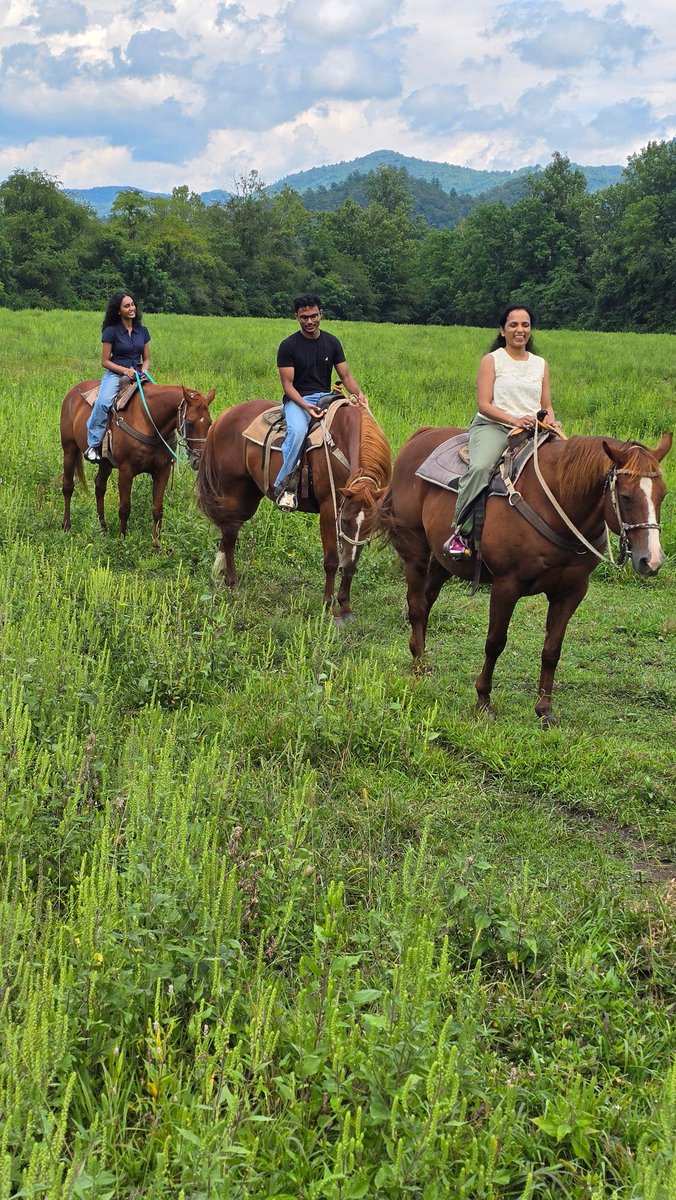 I spent most of today riding horses with my Mom and sister

Through some reflection, I’ve found exponential returns from time w family (and in nature) on my attitude and well-being

But there’s always some deep-seated worry about opportunity cost. Usually something like “is this