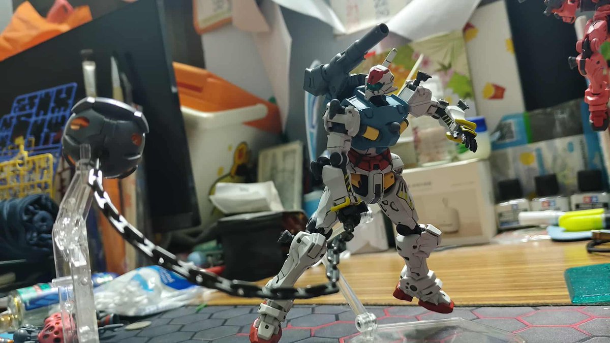NaruepolN's tweet photo. RGM-79 Lightcannon Custom Color #gundam  #GundamGQuuuuuuX https://t.co/p9uIWp9FLT