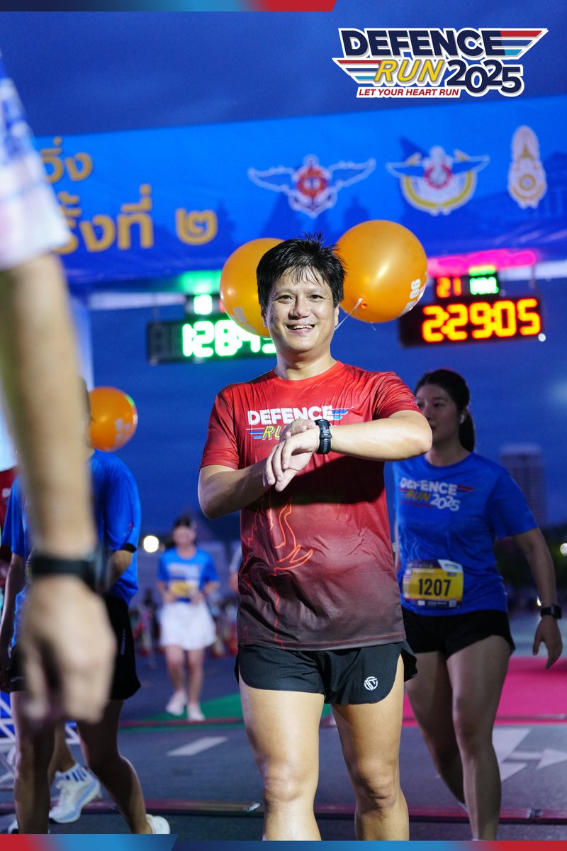 NinjaTooK's tweet photo. DEFENCE RUN 2025: LET YOUR HEART RUN 🇹🇭
Result 🔺️ Finish Line ⏱️ วินาทีเส้นชัย 🏁 ระยะ 10 K
Gun time : 01:28:43 hrs.
Watch time : 01:29:22 hrs. (ref. Garmin Forerunner 970)
Pacer 90 min MINI MARATHON 10K ทีม Pacer นมเย็น 🩷
#DefenceRun2025 #DFR2025
#DefenceRun #DFR https://t.co/OcTTVwbW14