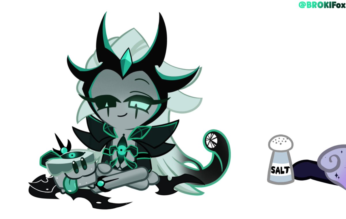 BROKIBLADE4's tweet photo. For @oishi_gal Enjoy this fanart and the cake hound from me ;> #crk #cookierunkingdom #cookierunkingdomoc #cookierun #cakehound https://t.co/iCXOb67k3D