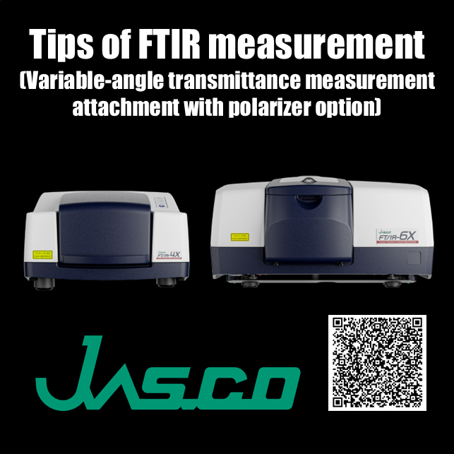 GlobalJasco's tweet photo. The most accessed page during the past week.

Tips of FTIR measurement (Variable-angle transmittance measurement attachment with polarizer option)

#FTIR #application #Semiconductors #SiO2 #X #spectroscopy #JASCO #日本分光 #赤外分光 #半導体 #JASIS

https://t.co/7n1YZcrKBo
