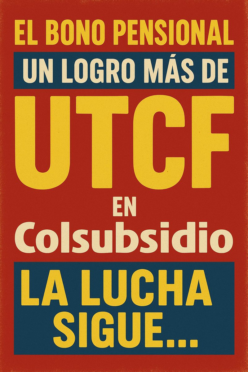 Uno de los logros más gratificantes en nuestra lucha sindical es el bono pensional para quienes logran su pensión, sea por vejez o por invalidez, en Colsubsidio. Son 5 smmlv. 

Es un pequeño reconocimiento a quienes por años han contribuido en la construcción de la Caja.
