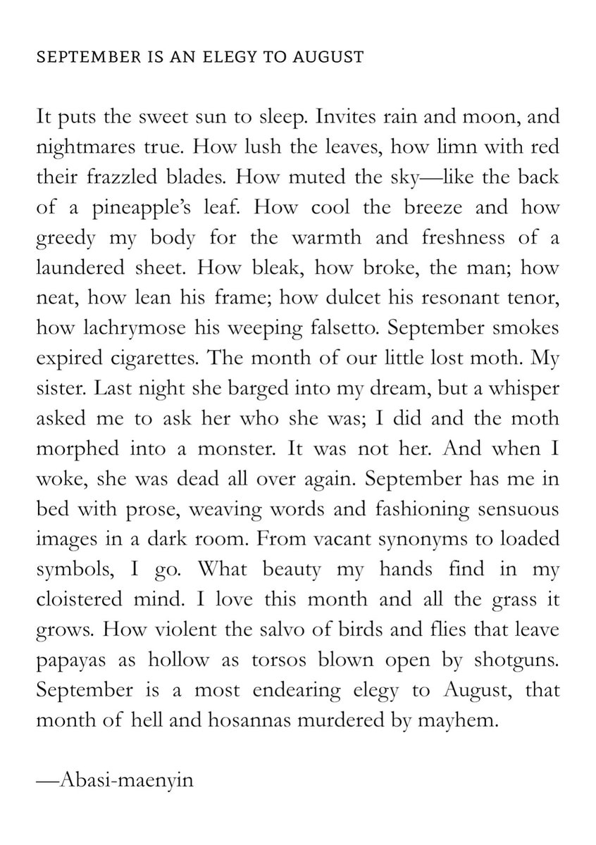 abasimaenyinn's tweet image. Good riddance to August