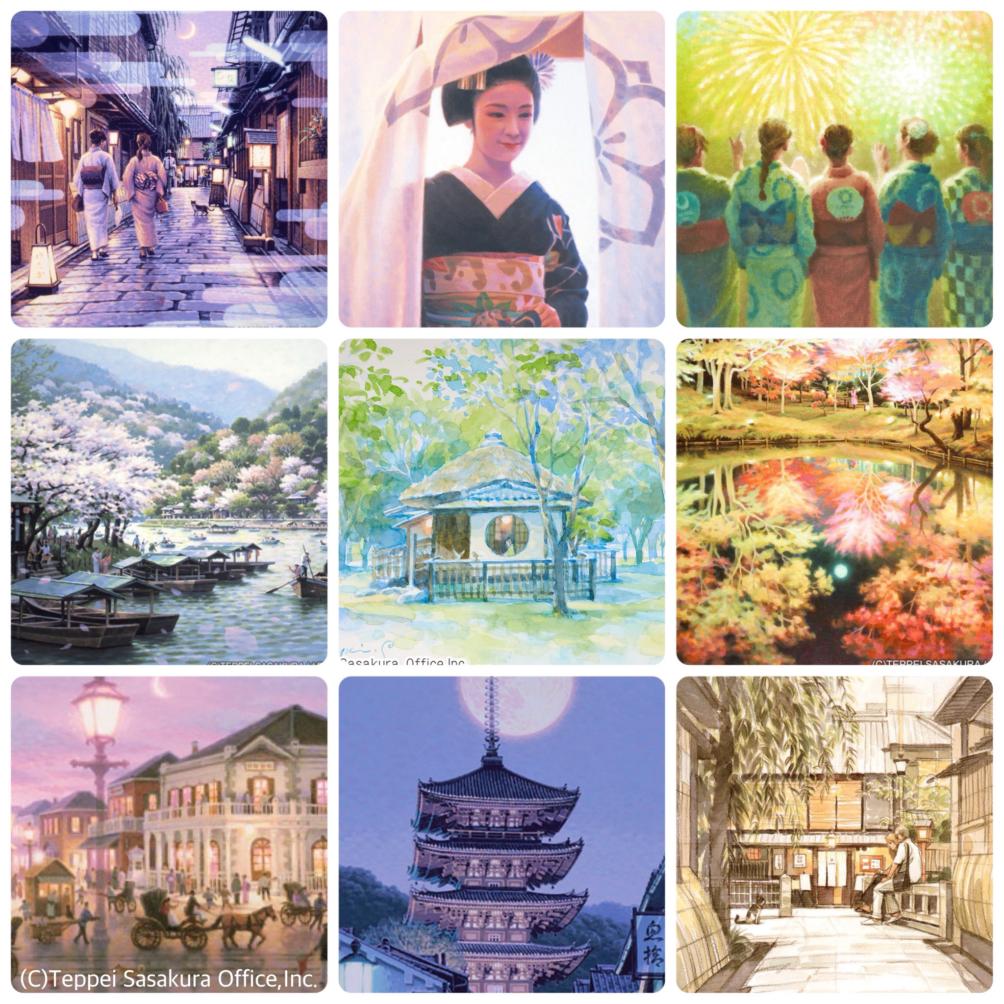 絵画　ちゅらさん 🌟会期末まで3週間です❗️ 笹倉鉄平ちいさな絵画館で開催中の