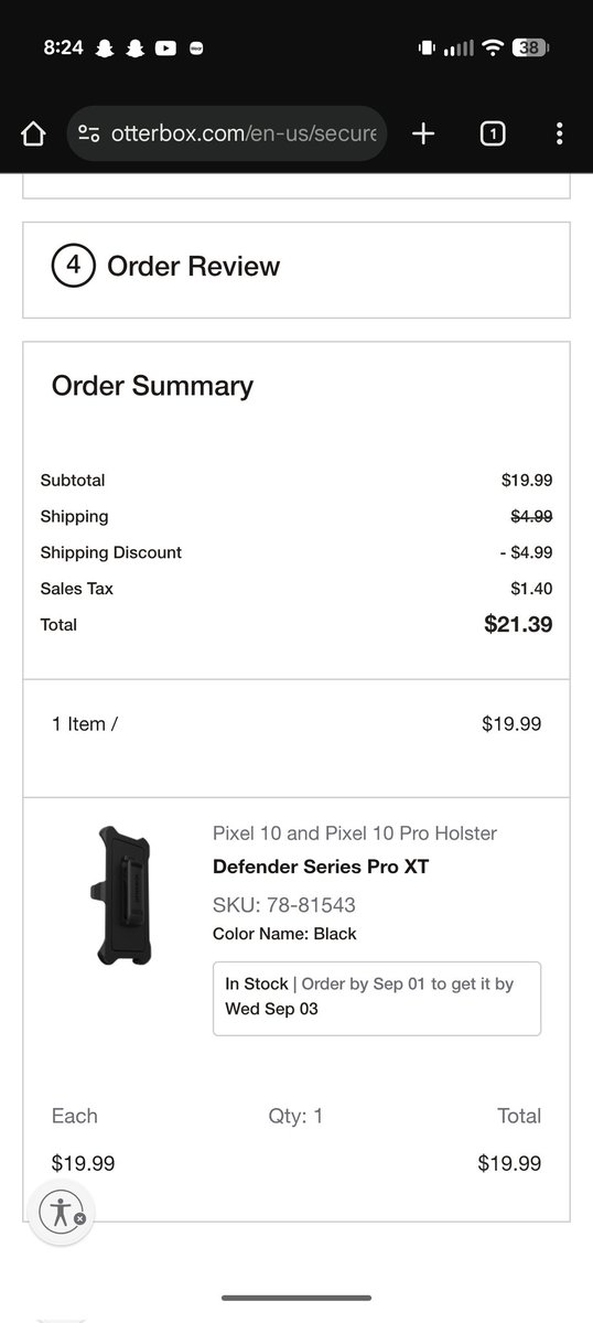 "Free Holster" "Shipping and Handling are free" this doesn't look free to me <a href="/OtterBox/">OtterBox</a>
