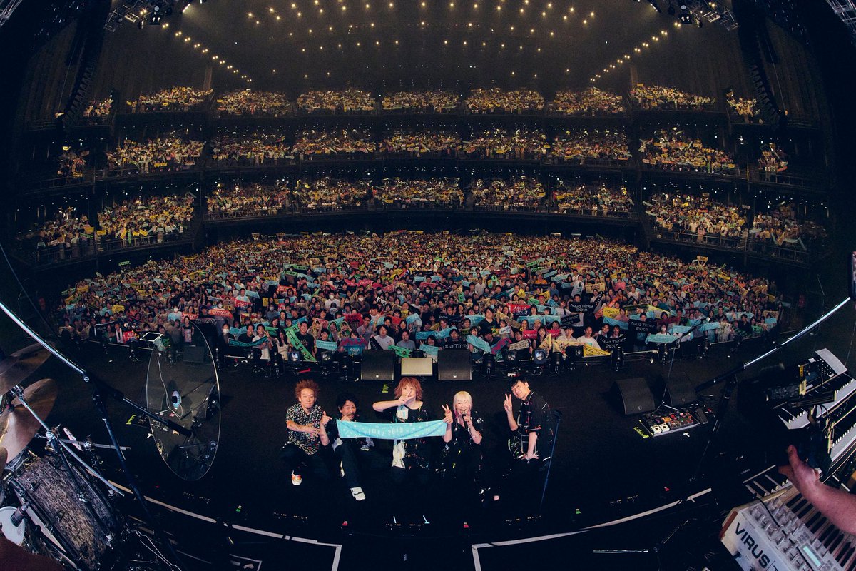 OKP_Bassman's tweet image. おはよ〜&amp;amp;ありがとう😊
DAY1とDAY2📸
#AquaTimez
#東京ガーデンシアター