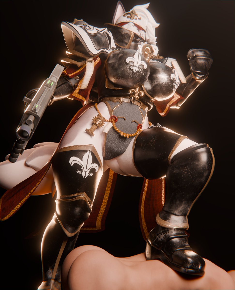 Vensaku's tweet photo. Loona, Sister of Battle

Loona Model by: @Nextg00fball  

Sculptor: @Leothemodeler

Rig by: @lauruskuvakei 

Edit by: @MsOrrkin 

Male Model by: @1ceDev_ https://t.co/0aMts0wjaO