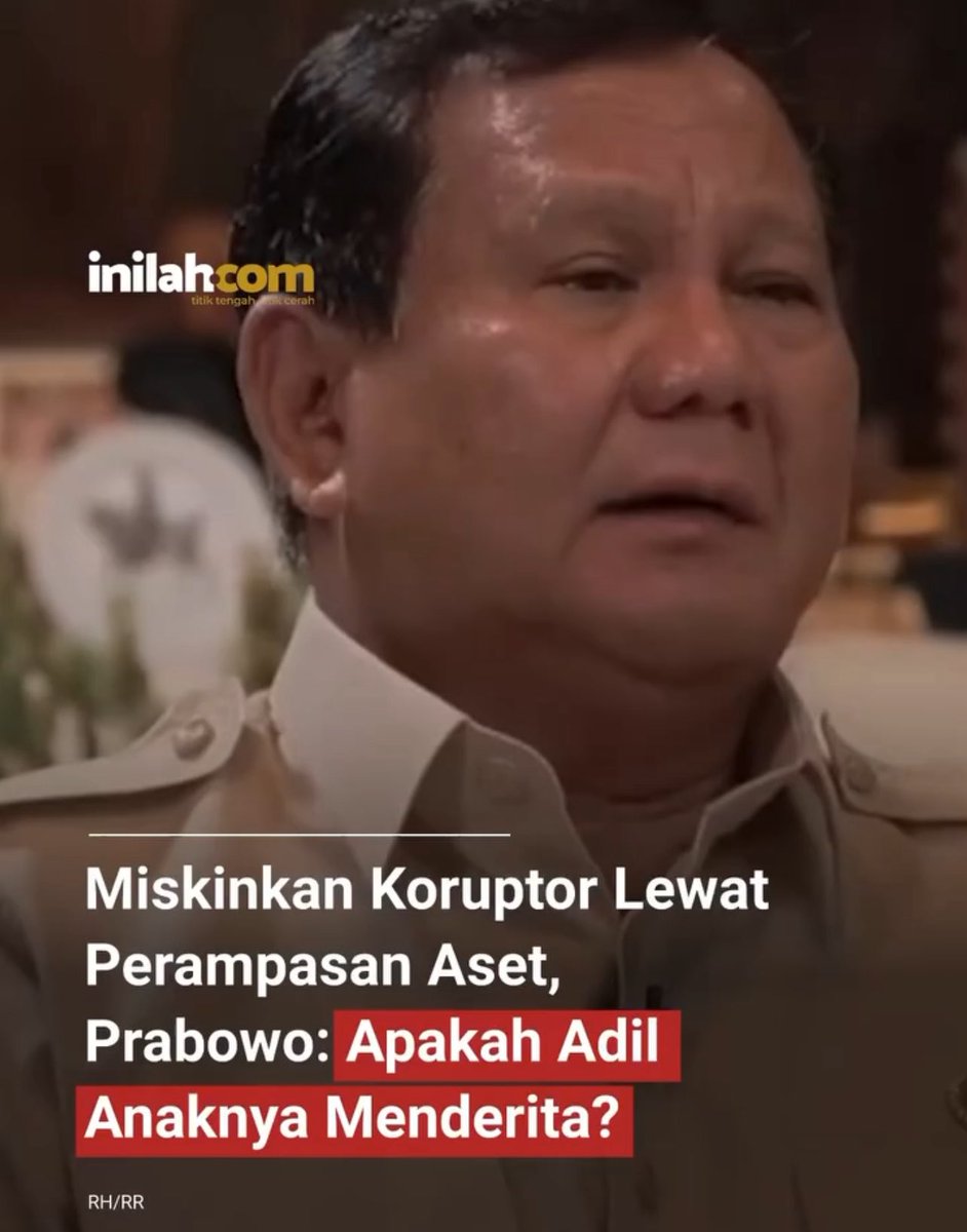 Lebih kasihan anaknya koruptor apa kasihan anaknya rakyat pak