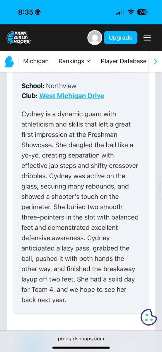 Cydney Warner (@onefivewarnerjr) on Twitter photo Thank you to <a href="/pgh_Danyle/">PrepGirlsHoopsDanyle</a> <a href="/PGHMichigan/">Prep Girls Hoops Michigan</a> <a href="/CoachEmilyPGH/">Emily Somerville</a> and <a href="/CoachEvanBell/">Evan Bell</a> for the write up. Looking forward to going into next year with momentum.
<a href="/NVGirlsBBall_GR/">Northview Girls Basketball</a> <a href="/hgrecruits1/">Hidden Gem Recruits</a> <a href="/NV_GirlsBB/">Northview Girls Basketball</a> Thank you to <a href="/pgh_Danyle/">PrepGirlsHoopsDanyle</a> <a href="/PGHMichigan/">Prep Girls Hoops Michigan</a> <a href="/CoachEmilyPGH/">Emily Somerville</a> and <a href="/CoachEvanBell/">Evan Bell</a> for the write up. Looking forward to going into next year with momentum.
<a href="/NVGirlsBBall_GR/">Northview Girls Basketball</a> <a href="/hgrecruits1/">Hidden Gem Recruits</a> <a href="/NV_GirlsBB/">Northview Girls Basketball</a>