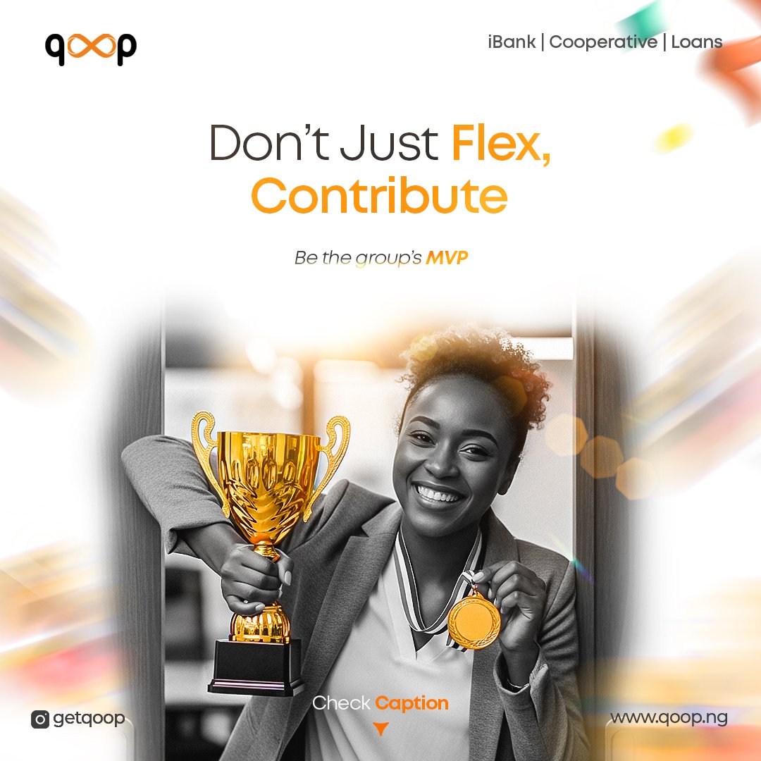 getqoop's tweet image. Your team’s growth depends on everyone showing up.
With QOOP, you can send your contribution on time, stay accountable, and keep the group moving forward together.
#ContributeFriday #QoopFlow #BeThatPerson #QOOPOnTime #SmartTeamMoves #QoopMVP