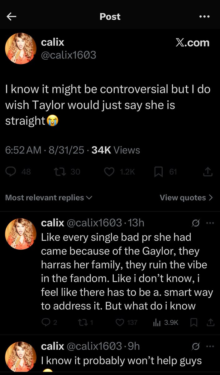 So weird. Wonder why she hasn’t.