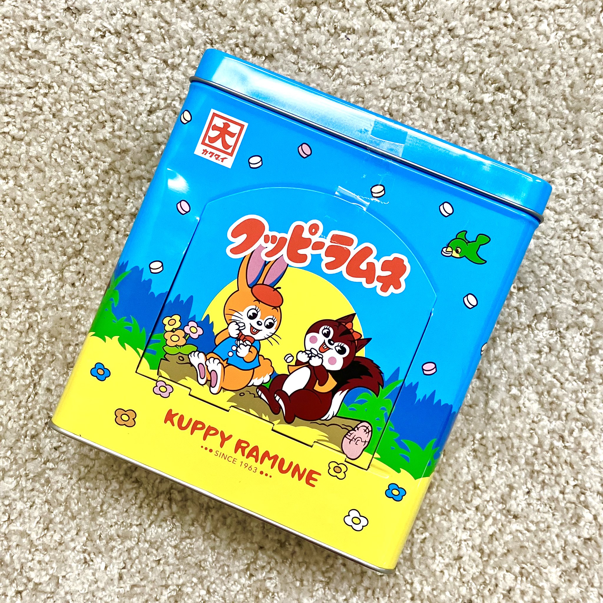 【未開封】 クッピーラムネ　窓付き缶　お菓子入り　6個セット 未開封】 クッピーラムネ 窓付き缶 お菓子入り 6個セット クッピーラムネ窓