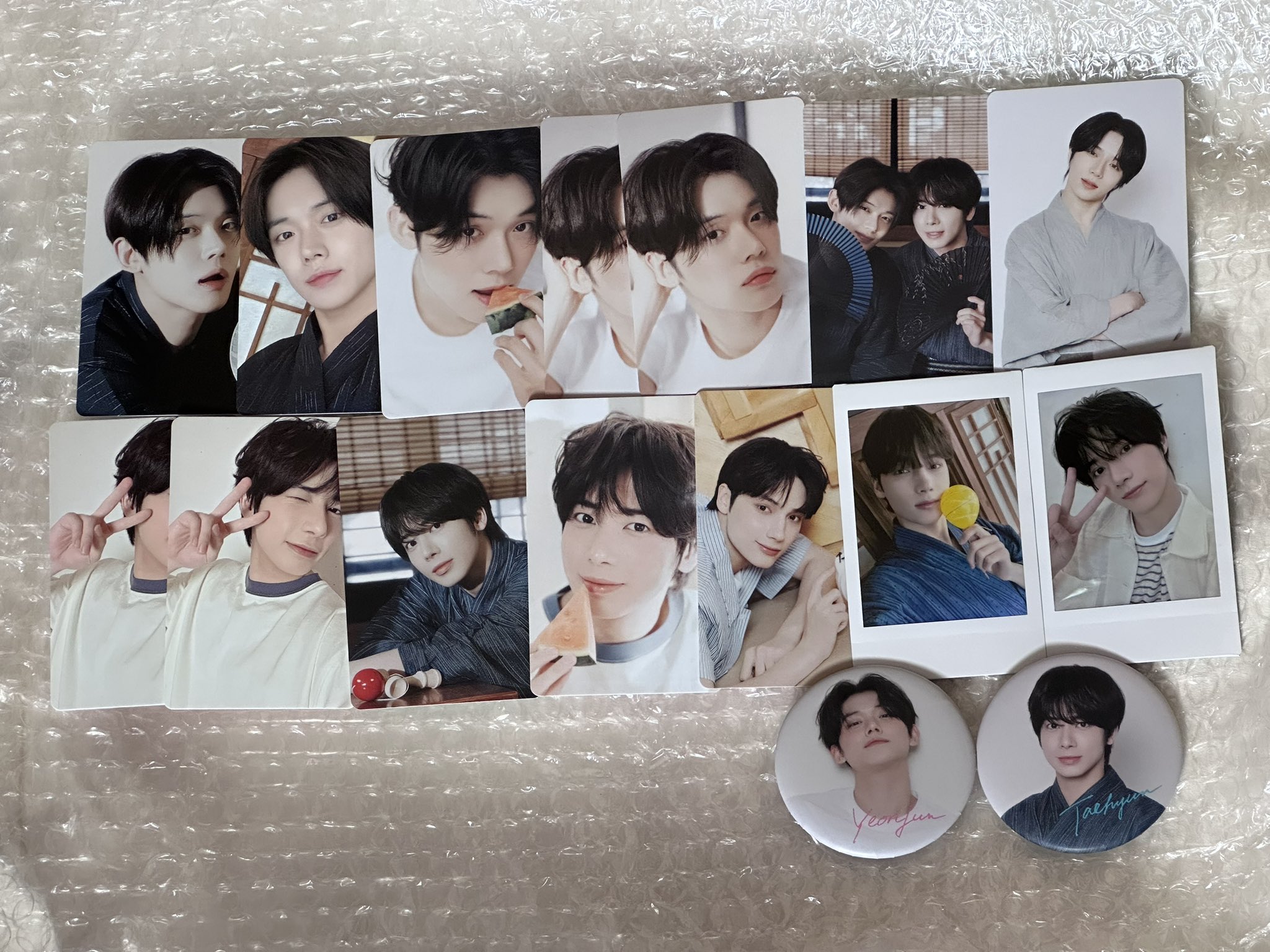 TXT テヒョン グッズ まとめ売り スビン ボムギュ ヨンジュン ヒュニンカイ txt id ボムギュ ヨンジュン ヒュニンカイ テヒョン スビン clio