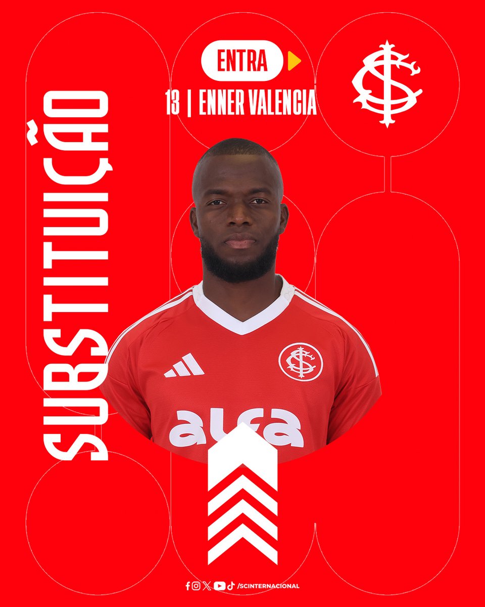 SCInternacional's tweet photo. #INTxFOR | 2-1 | 2T | 14' - Vamos, Enner! Primeira troca no Inter.

🇦🇹 #JuntosFazendoHistória

🎧 https://t.co/vvGykECj6W https://t.co/TKRdvT1vST