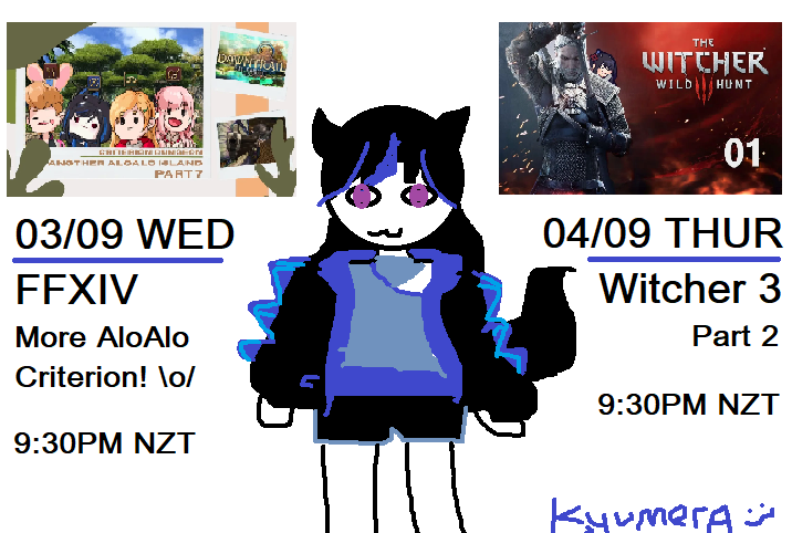 KyumeraKyo's tweet photo. Haiii, hope everyone had a weekend, September is here and so is this scuff schedule for the week~ Sadly no horror Tuesday since I am taking a small break and also conference things, so very chill week~ https://t.co/Ec6xpk9zvN