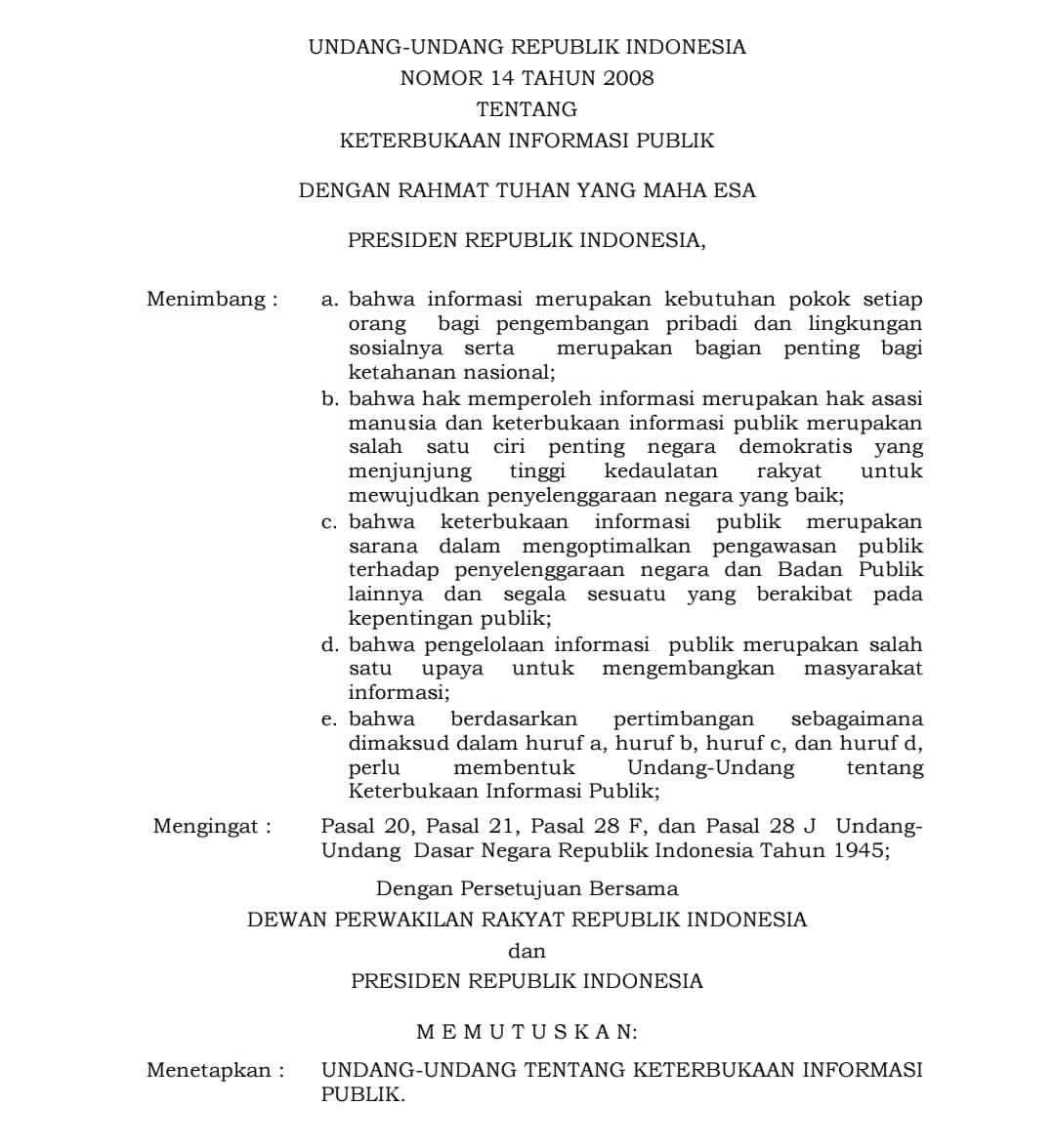 Penyebab Utama KKN, Kecemburuan rakyat atas pejabat, Menurunnya kepercayaan Publik Terhadap pemeruntah, bahkan ketaatan semu, karena takut di intimidasi dan Dikriminliasasi akibat UU ini yg hanya boleh mengakses dok.publik klu di minta, shfa rakyat TDK atau apa² yg rencakan ngra