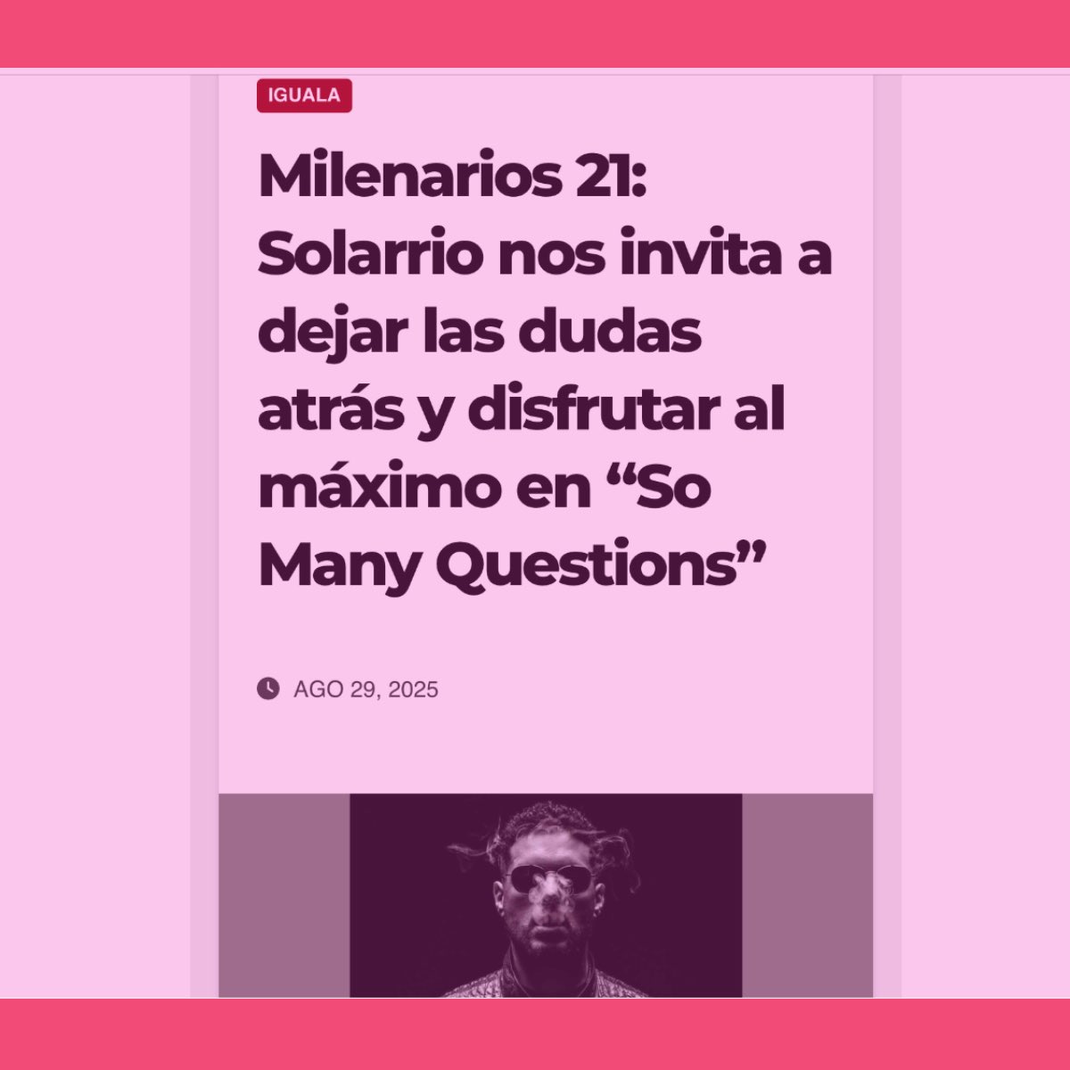 Lopezbnico's tweet image. Desde Berlín, Solarrio conquista con un sonido que mezcla géneros, culturas y épocas. 🎶
Gracias a @Diario_D21 y @milenarios_21 por publicar mi nota🤗
#Solarrio #IndieMusic #NuevoTalento #Rnb #Synthwave
@musheep_ @HeyGroover