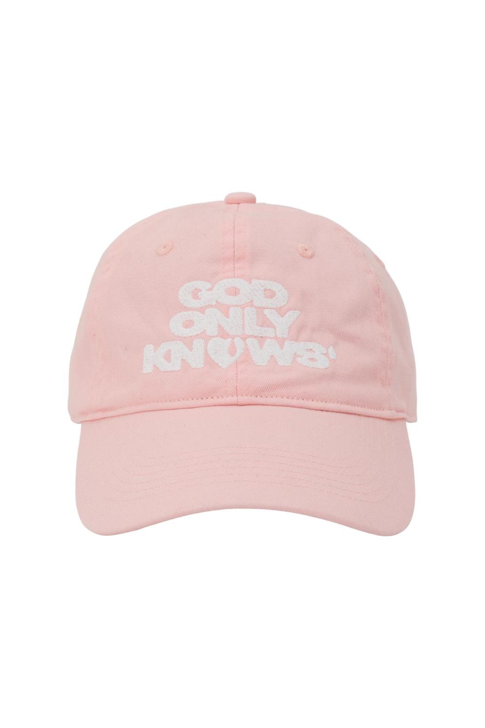 BEIGE GOD ONLY KNOWS LOGO CAP