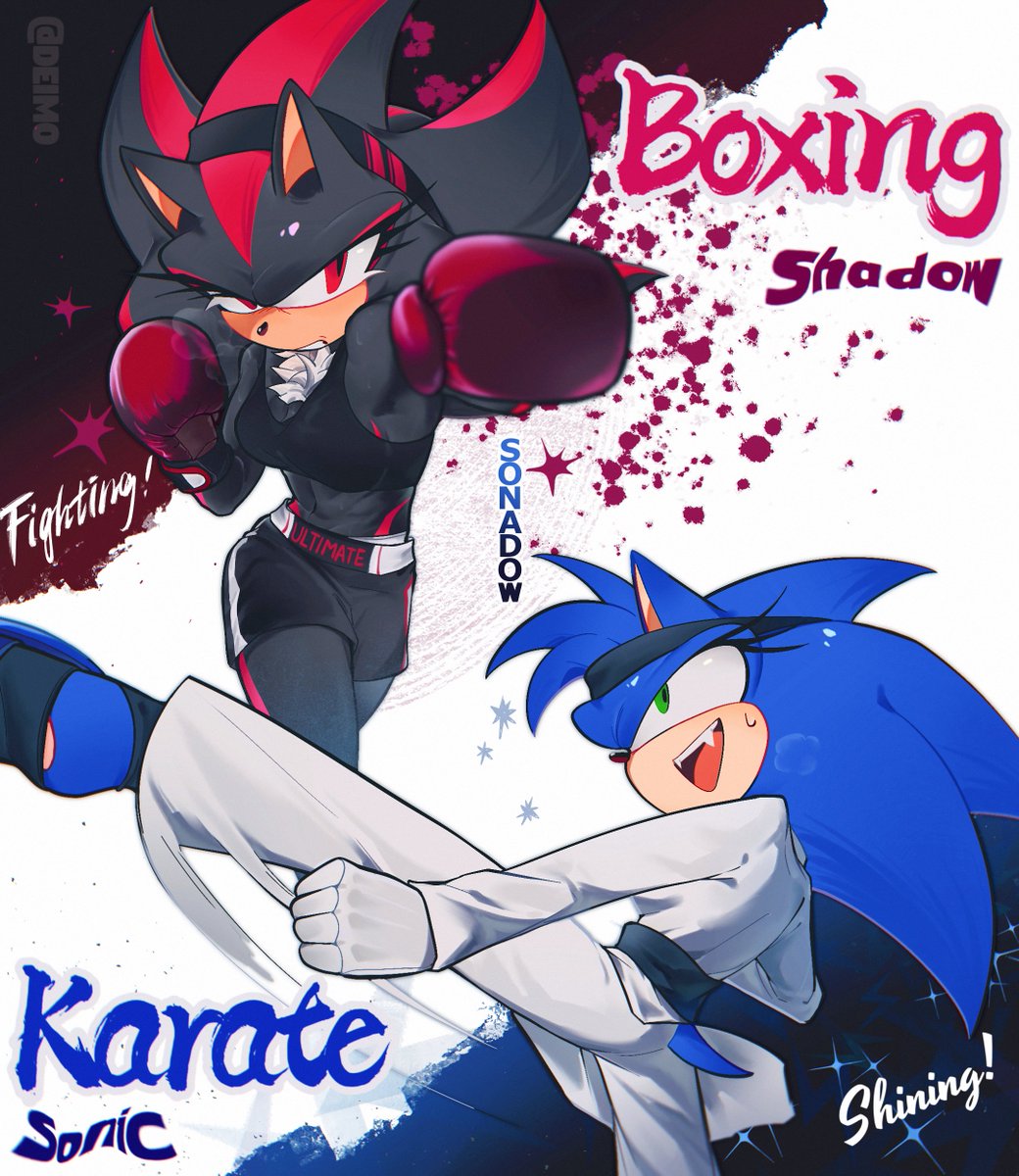 【SonadowMultiverse/DLC】

💙🖤Different types of powerful💪I've been thinking about Boxer ♀Shadow for a while now…😣

#SonadowMultiverse 
#sonadow #sonadowyuri #ソニシャ #SonadowAU