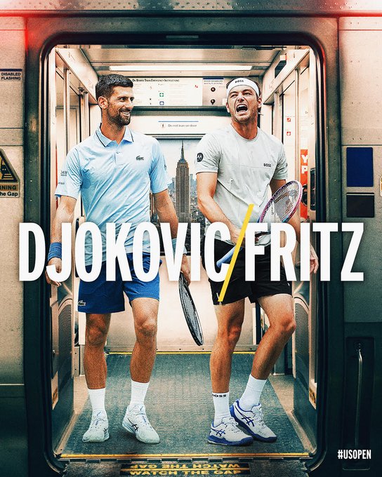 Djokovic vs Fritz Head to Head for the US Open quarterfinals