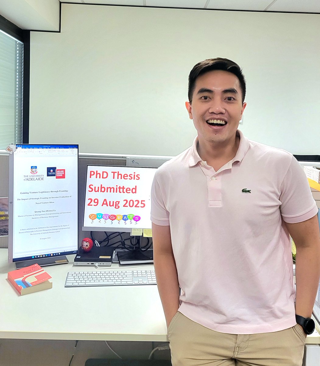 AUGradSchool's tweet image. Congratulations to Henry Tue Le on submitting his thesis! A huge milestone that reflects years of hard work and perseverance. Excited to see what’s next!

#Thesis #Congratulations #ABLE
