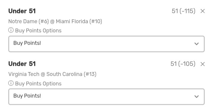 Miami touchdown before the half such a gut blow vip we are sweating this under ......... For the 2-0 college sweep 
Single plays