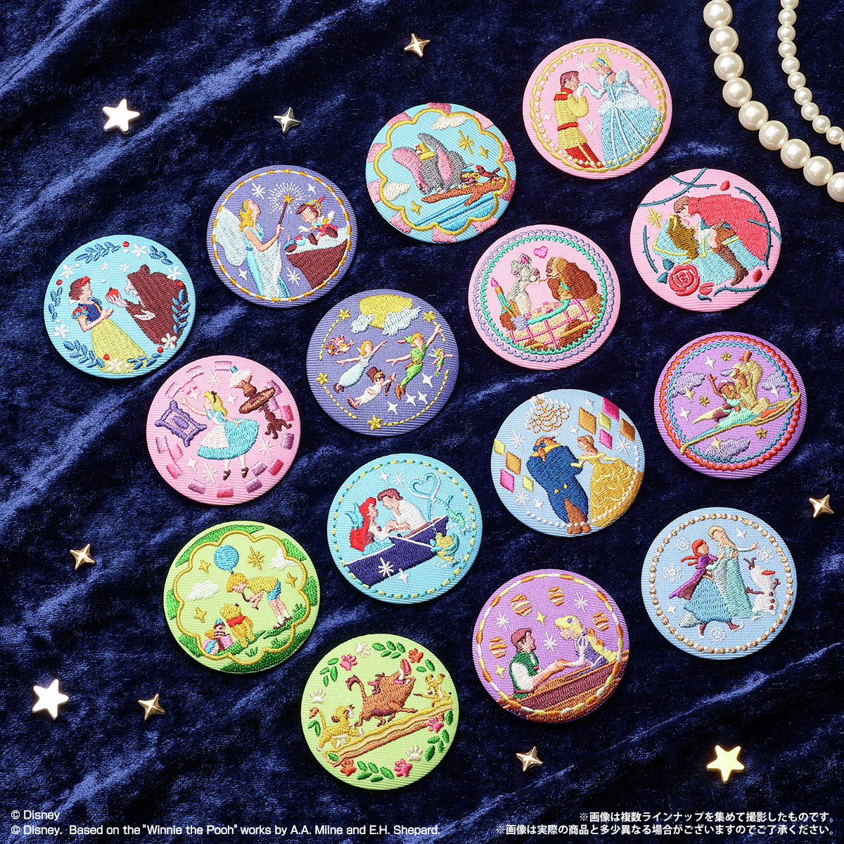 Disney Characters Biscuits 刺繍缶バッジ８種類９個 バンダイ キャンディ【公式】 on X: 