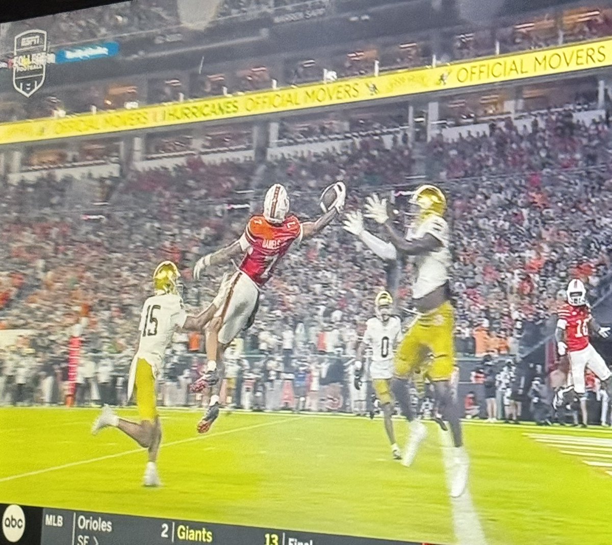 Carson Beck going from dropped passes everywhere last year to this is wild